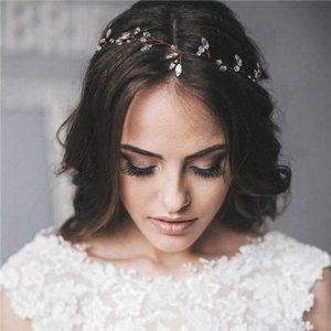 Silver Crystal Wedding Hair Vine | Bridal Headpiece